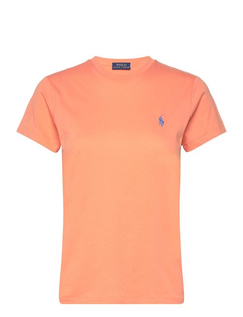 Se Polo Ralph Lauren Cotton Jersey Crewneck Tee Polo Ralph Lauren Orange ved Booztlet