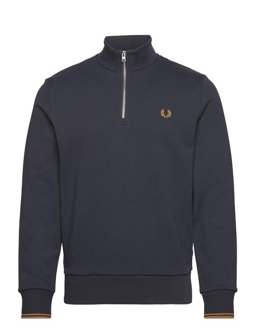 Se Fred Perry Half Zip Sweatshirt Fred Perry Navy ved Booztlet