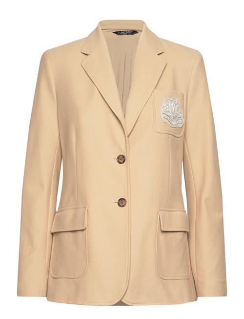 Se Lauren Ralph Lauren Bullion Stretch Cotton Piqué Blazer Lauren Ralph Lauren Beige ved Booztlet