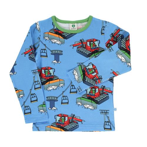 Se Småfolk Snowcat langærmet T-shirt Alaskan Blue | Blå | 5-6 years ved Babyshop