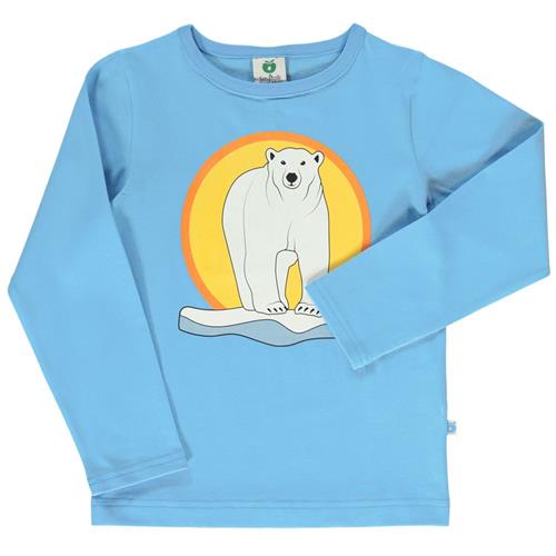 Småfolk Langærmet T-shirt Alaskan Blue Polar Bear | Blå | 5-6 years