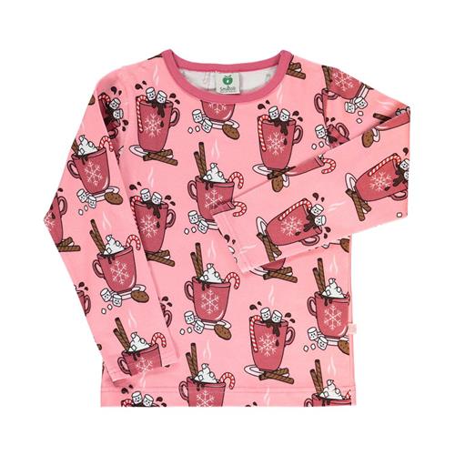 Småfolk Hot Chocolate Langærmet T-Shirt Bridal Rose | Lyserød | 7-8 years