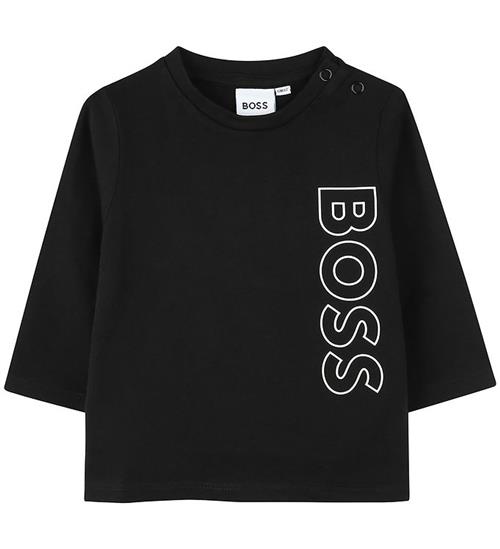 Se BOSS Bluse - Sort m. Hvid ved KidsWorld