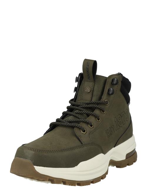 Se Dockers by Gerli Snørestøvler  khaki / sort ved About You