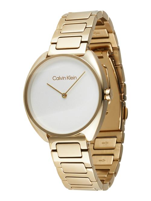 Se Calvin Klein Analogt ur 'TIMELESS'  guld / hvid ved About You