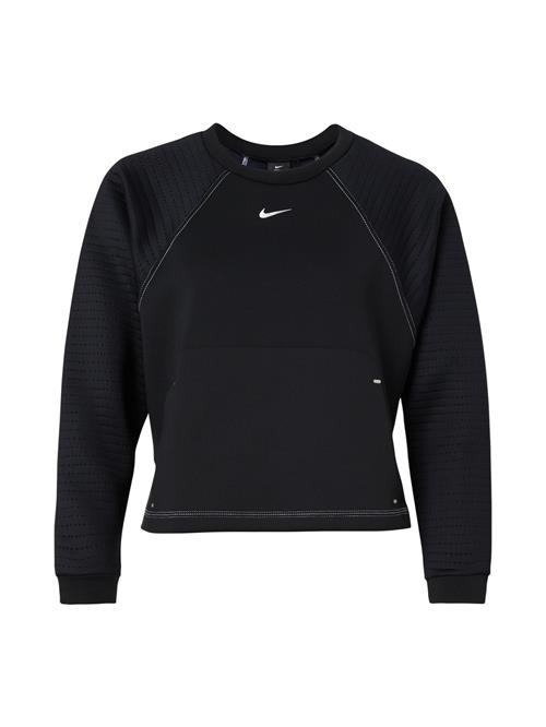 NIKE Sportsweatshirt 'Luxe'  sort / hvid