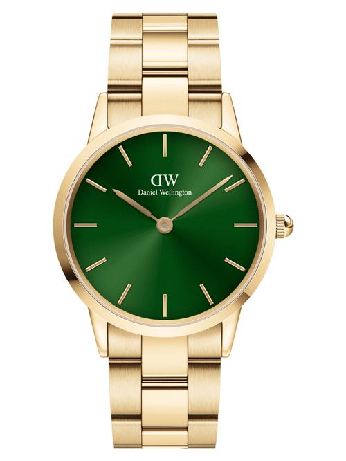 Daniel Wellington Analogt ur 'Iconic Link Emerald G Green'  guld / græsgrøn