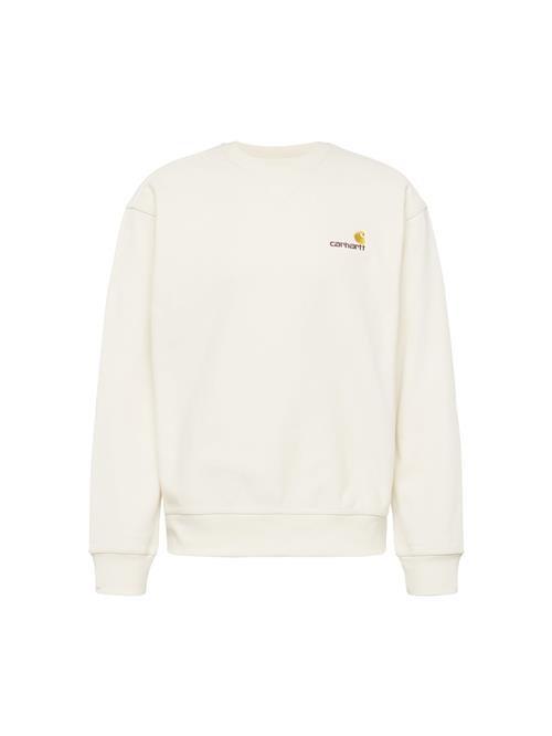 Carhartt WIP Sweatshirt 'American Script'  beige / choko / gul