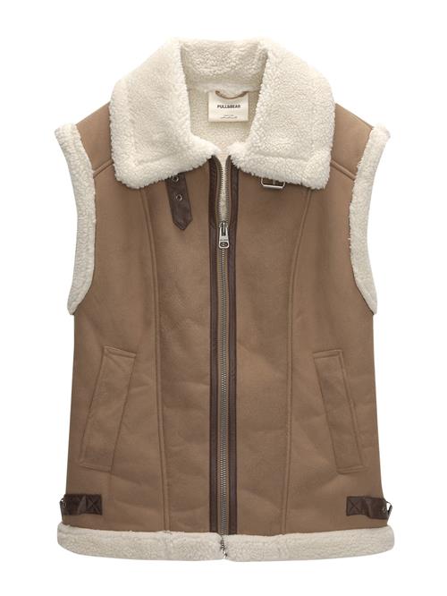 Pull&Bear Vest  brokade / uldhvid