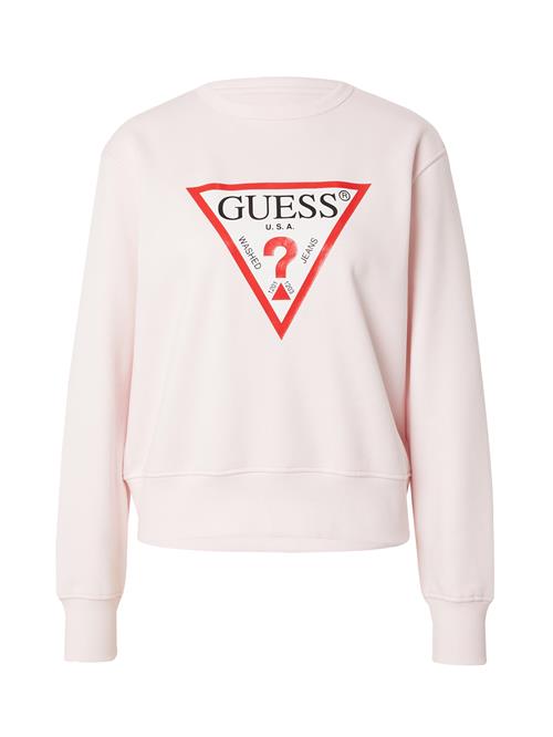 GUESS Sweatshirt  lyserød / rød / sort / hvid