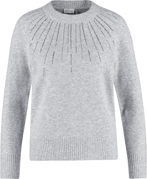 Se Gerry Weber Pullover 1/1 Sleeve Kvinde Silver Grey Melange Sweaters Str 40 - hos Magasin ved Magasin