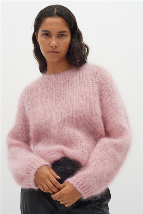 Se InWear Petraiw Pullover Kvinde Silver Pink Sweaters Str S/M - hos Magasin ved Magasin