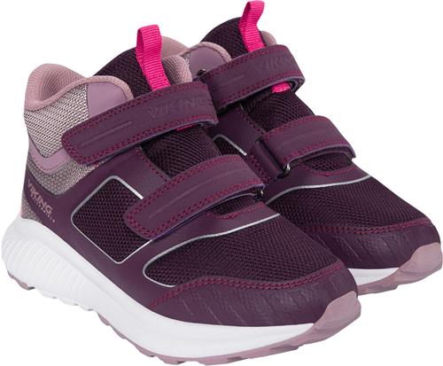 Viking Aery Mid WP 2V Aubergine/dusty Pink Sneakers Str 25 - hos Magasin