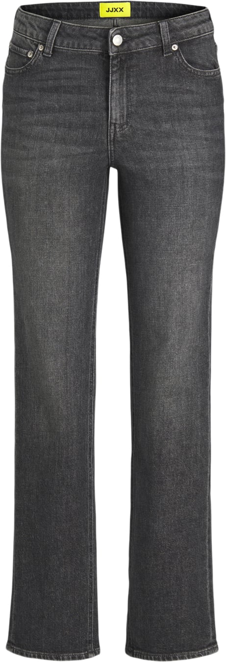 JJXX Jxnice Slstr MW C8165 Jeans DNM NO Kvinde Dark Grey Denim Bukser Straight Fit Str "28/""34" - Denim hos Magasin