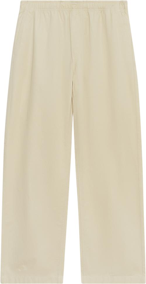 Se Wood Wood Wwlee Washed Twill Trousers Mand Oyster Bukser Str XS - hos Magasin ved Magasin