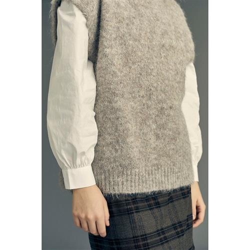 Se A-VIEW Patrisia Knit Vest Kvinde Brown Sweaters Str M - hos Magasin ved Magasin