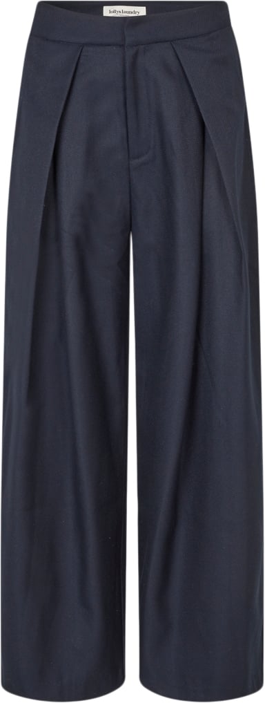 Se Lollys Laundry Zolall Pants Kvinde Dark Blue Bukser Med Brede Ben Str S - hos Magasin ved Magasin