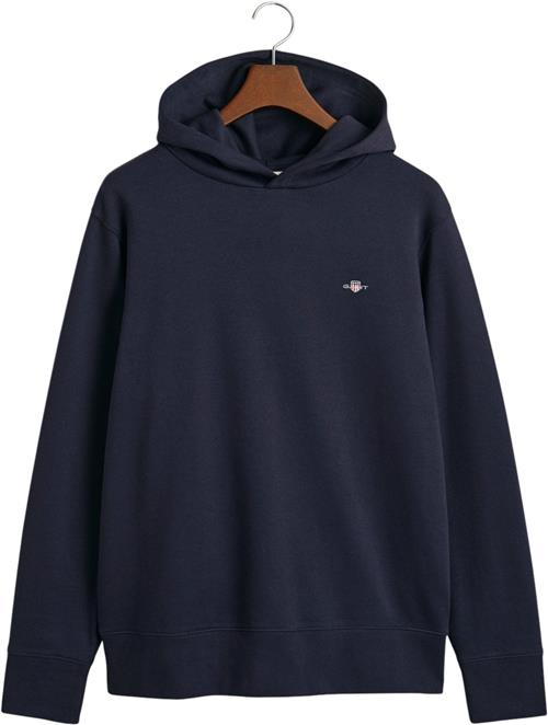 Se Gant REG EMB Archive Shield Hoodie Mand Evening Blue Hoodies Str L - hos Magasin ved Magasin