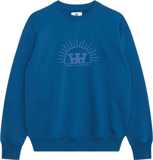 Se Wood Wood Wwnoel Resort Sweatshirt Gots Mand Ocean Deep Sweatshirts Str L - hos Magasin ved Magasin