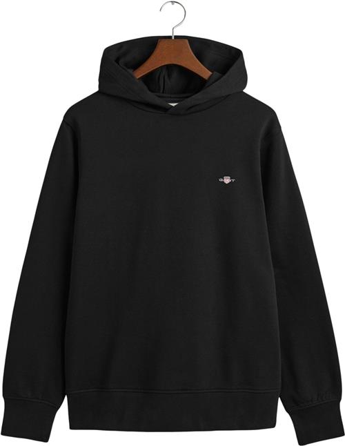 Se Gant REG EMB Archive Shield Hoodie Mand Black Hoodies Str L - hos Magasin ved Magasin