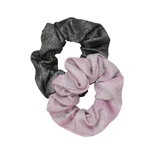 Creamie Scrunchies Glitter 2-Pack Black Scrunchies Hårelastik Black | Sort | 0