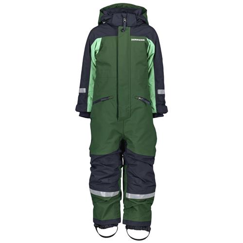 Se Didriksons Neptun Winter Coverall Pine Green | Grønn | 120 cm ved Babyshop