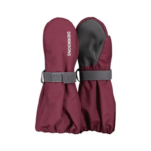 Se Didriksons Biggles Ski Gloves Rusty Wine | Rød | 2-4 years ved Babyshop