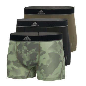 adidas 3P Sport Trunk Sort/Grøn polyester Small Herre