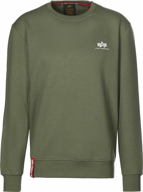 ALPHA INDUSTRIES Sweatshirt  oliven / hvid