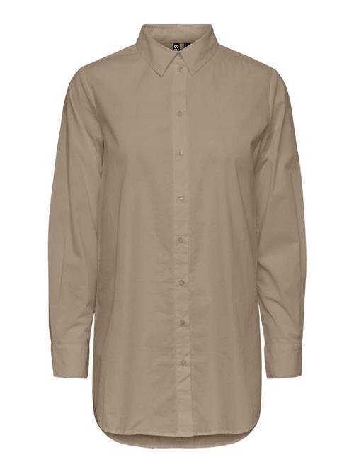 PIECES Bluse 'Jiva'  mørkebeige