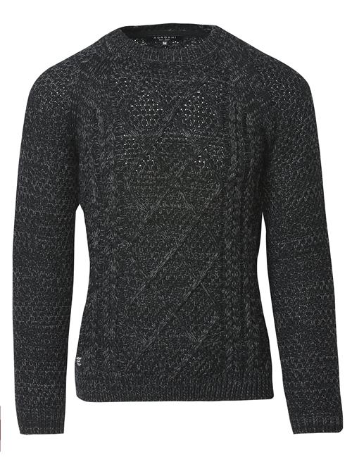 KOROSHI Pullover  sort-meleret