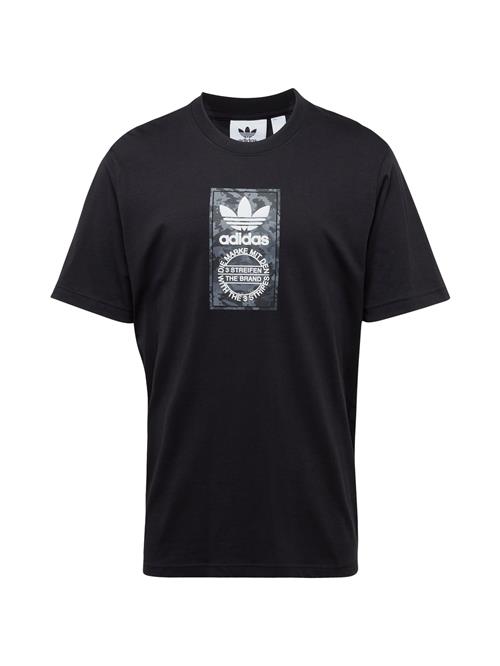 ADIDAS ORIGINALS Bluser & t-shirts  grå / sort / hvid