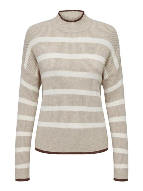 Se ONLY Pullover 'IBI'  beige-meleret / brun / hvid ved About You