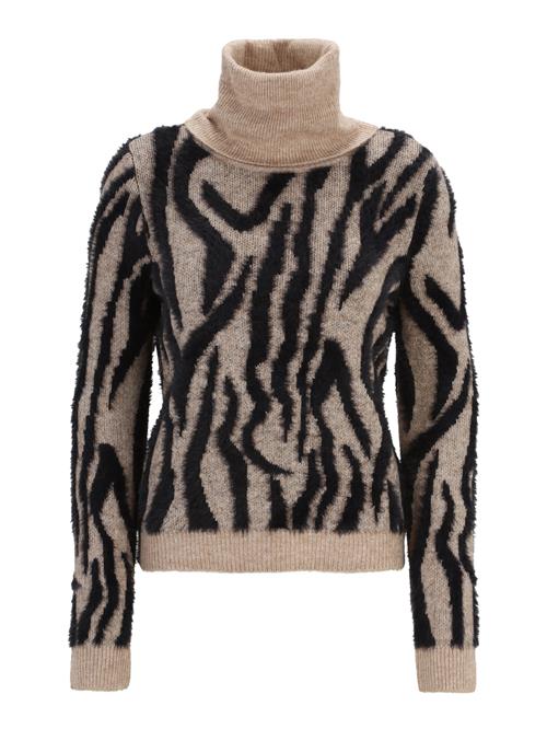 Vero Moda Tall Pullover 'VMVALENTINA'  beige-meleret / sort