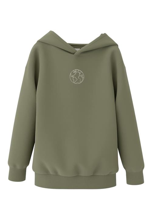 NAME IT Sweatshirt 'NKMOBANDO'  khaki / oliven / sort / hvid