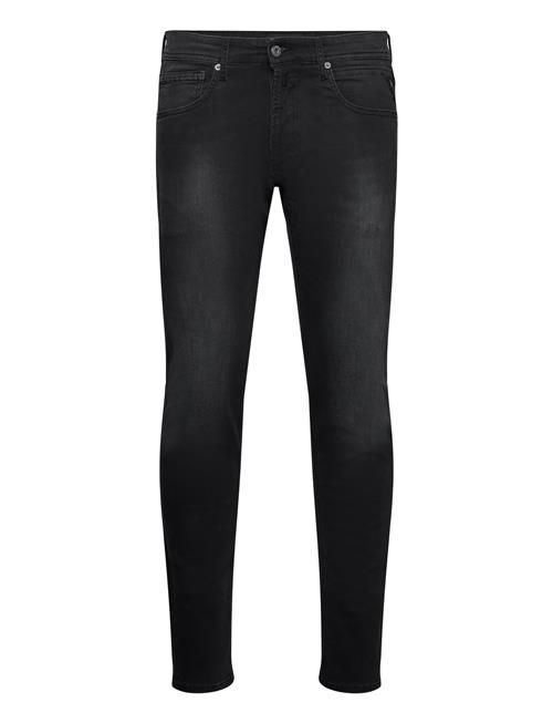 Se Replay Grover Trousers Straight C-Stretch Replay Black ved Booztlet