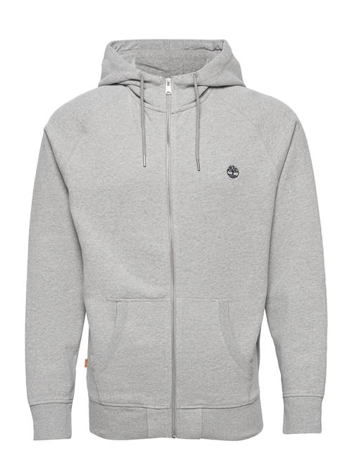 Timberland Exeter River Brushed Back Full Zip Hoodie Medium Grey Heather Timberland Grey