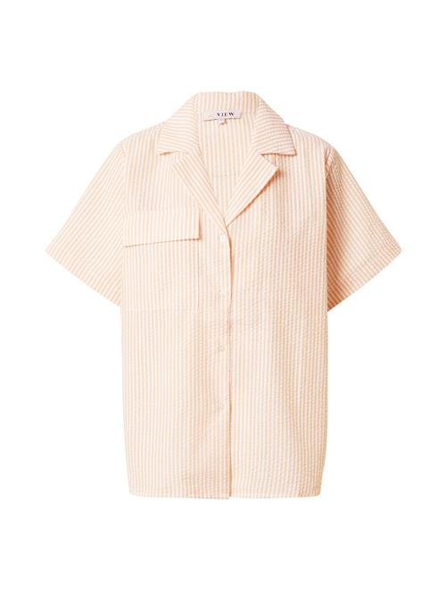 A-VIEW Bluse 'Mili'  orange / hvid