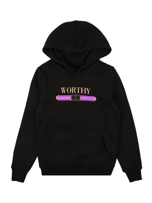 Mister Tee Sweatshirt 'Worthy'  sand / neonlilla / lyselilla / sort