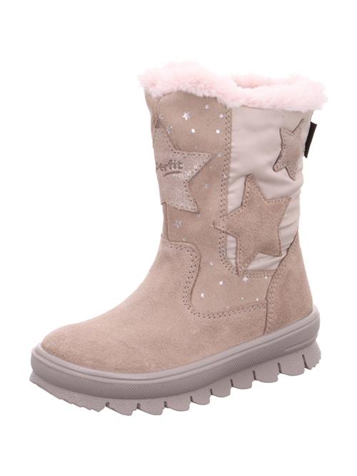 Se SUPERFIT Snowboots 'Flavia'  nude / lyserød / pudder / sølv ved About You