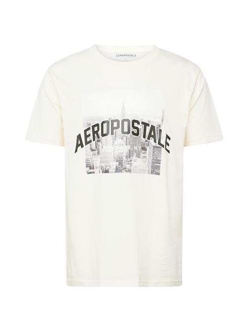 Se AÉROPOSTALE Bluser & t-shirts 'NY CITY'  ecru / mørkegrå / sort ved About You