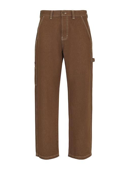 DICKIES Cargobukser 'STEVENSVILLE CARPENTER'  brun / hvid