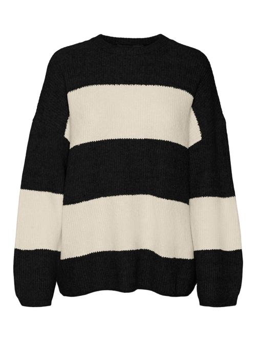 VERO MODA Pullover 'VMNatahlie'  sort / uldhvid