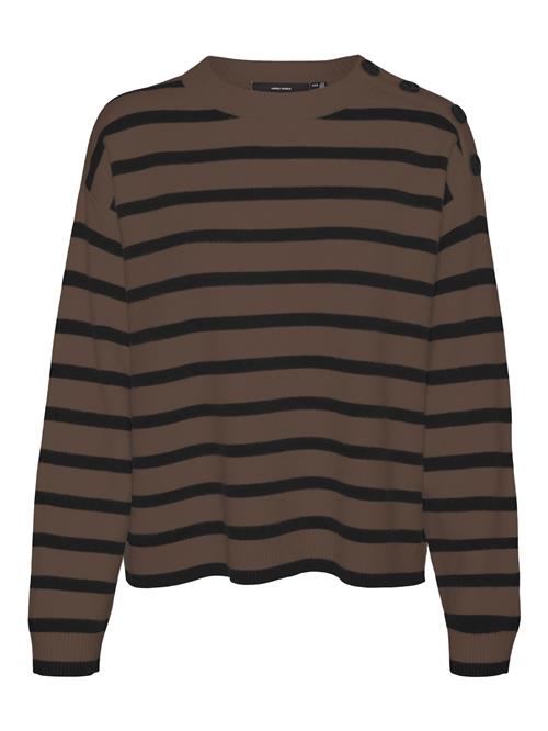 VERO MODA Pullover 'SABA'  brun / sort