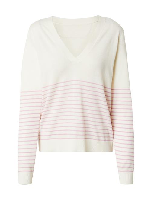 Se VILA Pullover 'ABELLA'  pink / hvid ved About You