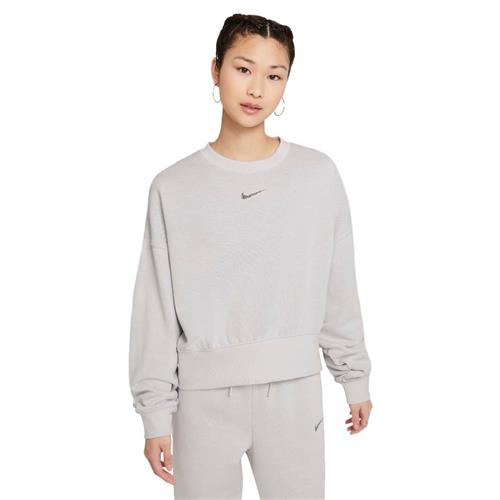 Nike Sportswear Collection Essentials Oversized Fleece Sweatshirt Kvinde Grey Sweatshirts Str M - Bomuld hos Magasin