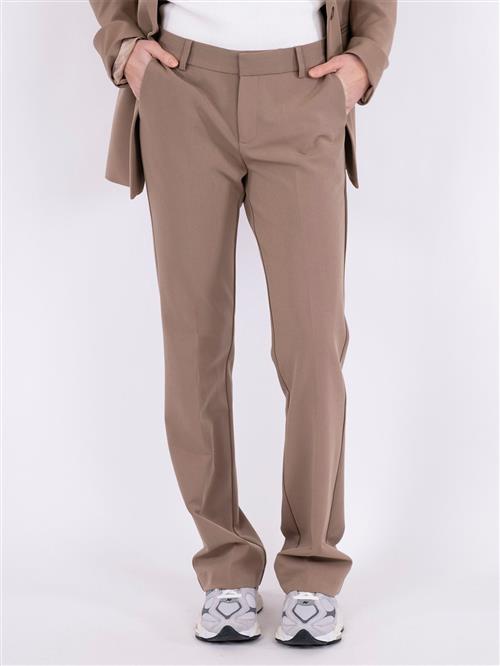 Neo Noir Cassie Suit Pants Kvinde Dusty Brown Bukser Med Smalle Ben Str 38 - Polyester hos Magasin