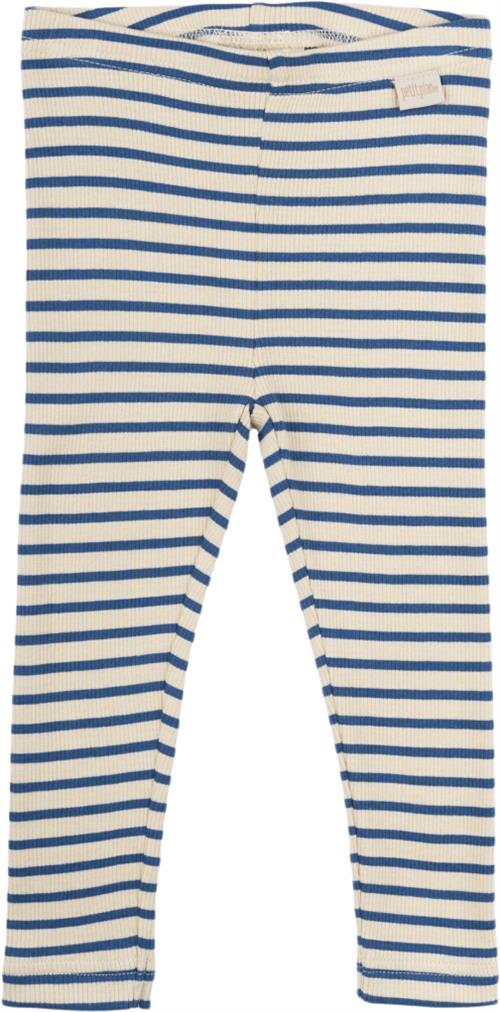 PETIT PIAO Legging Modal Striped Str 98 cm - Deep Cobalt/dark Leggings Bomuld hos Magasin