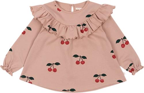 Konges Sløjd Malli Cherry Glitter Blouse Gots Str 12M - P00053 Bluser Bomuld hos Magasin