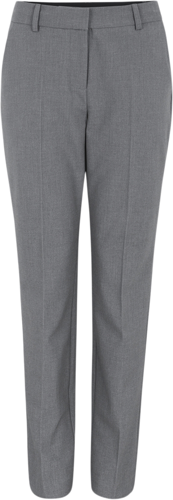 Soft Rebels Srvilja mid Waist Pant Kvinde Medium Grey Melange Bukser Regular Fit Str XL - hos Magasin